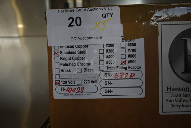 5 BRAND NEW SCRATCH AND DENT! Intertek 638-D Stainless Steel Warming Lights. 120 Volts, 1 Phase. 5 Times Your Bid! - Image 3 of 7