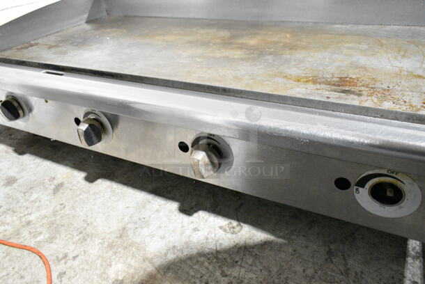 Stainless Steel Commercial Countertop Natural Gas Powered Flat Top Griddle. - Image 2 of 7