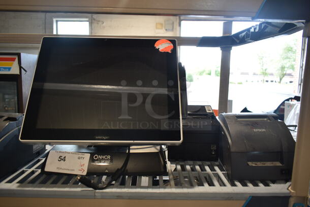 ALL ONE MONEY! Lot of Posiflex XT-3000 POS Monitor, Epson M188B Receipt Printer and SNBC BTP-R880NPV Receipt Printer - Image 1 of 11