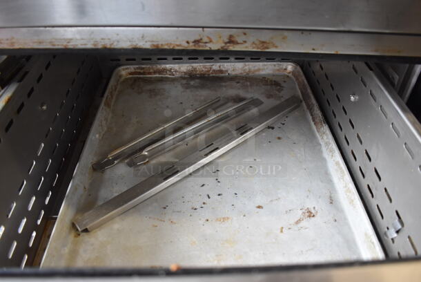 True Stainless Steel Commercial Pizza Prep Table w/ 2 Drawers on Commercial Casters. 115 Volts, 1 Phase. 45x33x42. Tested and Working! - Image 7 of 10