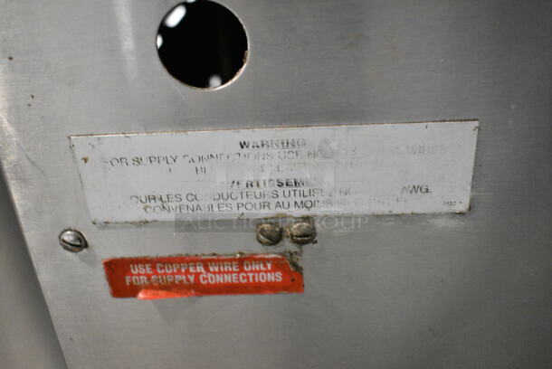 Vulcan Stainless Steel Commercial Electric Powered Single Deck Steam Cabinet. 208-240 Volts. - Image 5 of 6