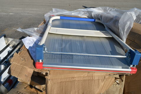 BRAND NEW SCRATCH AND DENT! Metal Cart w/ Commercial Casters.