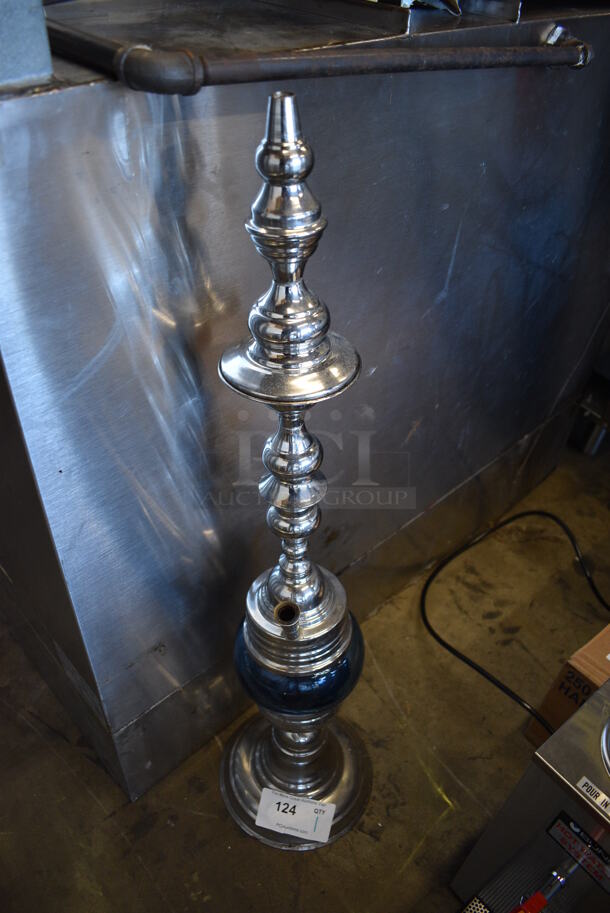 Metal Hookah Pipe. 9x9x35