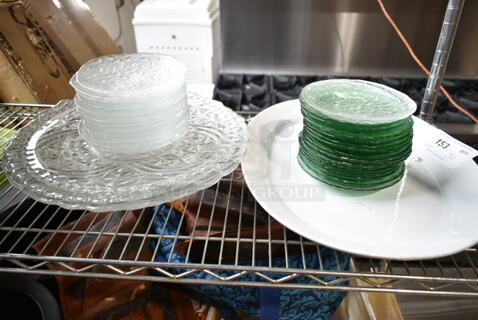 ALL ONE MONEY! Lot of Approximately 31 Items Including Oval Platter and Salad Plates. 
