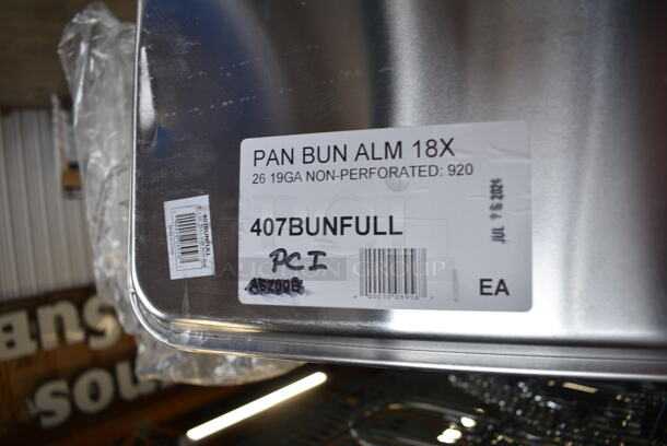 5 BRAND NEW SCRATCH AND DENT! Items; 4 922WATRPNFUL Stainless Steel Choice 4" Deep Full Size Water Pans and 1 Choice 407BUNFULL Full Size Baking Pan. 5 Times Your Bid!  - Image 6 of 6