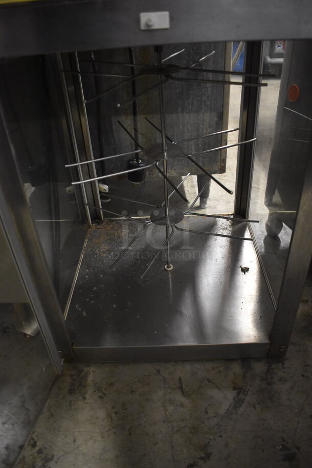850B Super Pretzel Commercial Stainless Steel Countertop Soft Pretzel Warmer And Display Case.  115 Volts, 1 Phase. Tested and Does Not Power On - Image 4 of 5
