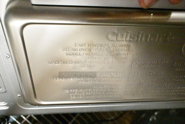 Cuisinart CSO-300N1 Metal Countertop Toaster Oven. 120 Volts, 1 Phase. Tested and Working! - Image 6 of 6