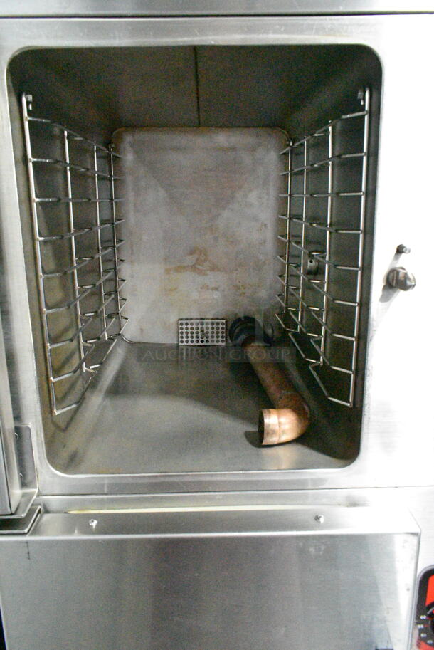 Vulcan C24GA10 Stainless Steel Commercial Natural Gas Powered 2 Deck Steam Cabinet. 125,000 BTU.  - Image 3 of 8