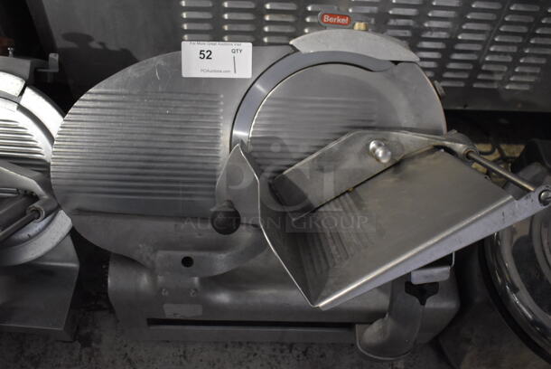 Berkel Stainless Steel Commercial Countertop Automatic Meat Slicer w/ Blade Sharpener. 21x27x24. Tested and Working!