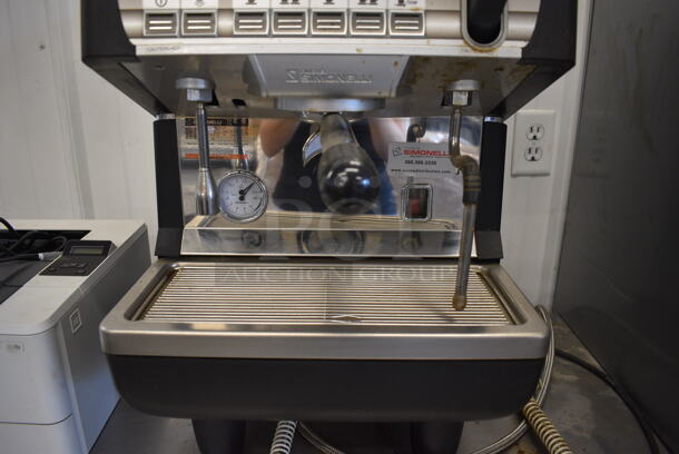 2014 Nuova Simonelli Model APPIA II V GR1 Stainless Steel Commercial Countertop Single Group Espresso Machine w/ Portafilter and Steam Wand. 110-120 Volts, 1 Phase. 16x22x25 - Image 4 of 6