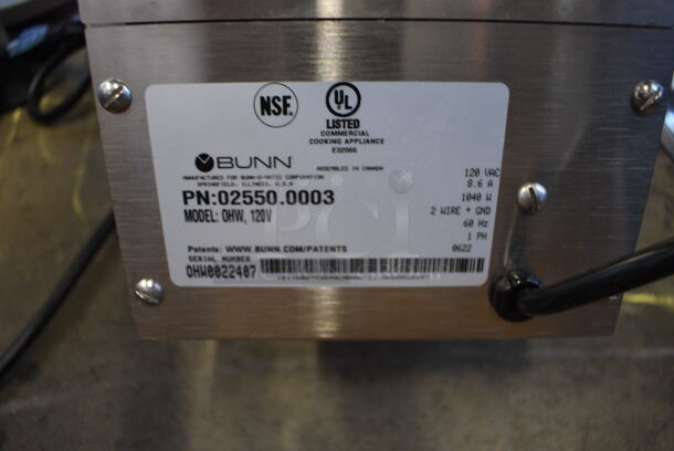 BRAND NEW SCRATCH AND DENT! 2022 Bunn OHW Stainless Steel Commercial Countertop Hot Water Dispenser. 120 Volts, 1 Phase. 7x10x16 - Image 4 of 4
