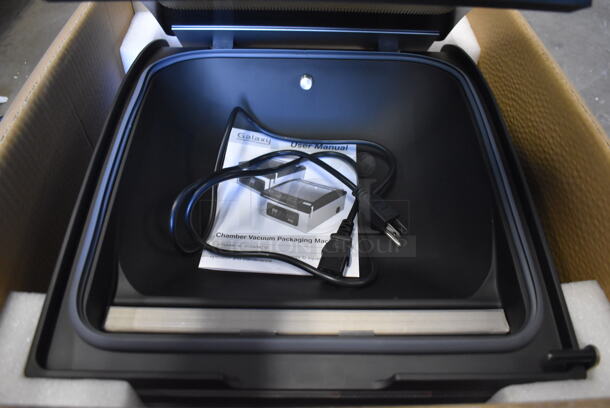 BRAND NEW SCRATCH AND DENT! Galaxy 177GVMC12 Stainless Steel Commercial Countertop Chamber Vacuum Packing Machine. 120 Volts, 1 Phase. Tested and Working! - Image 5 of 8