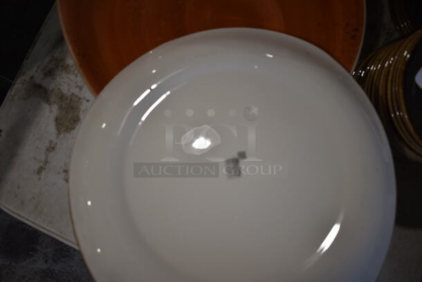 24 Orange Ceramic Plates. 12x11x1. 24 Times Your Bid! - Image 3 of 3
