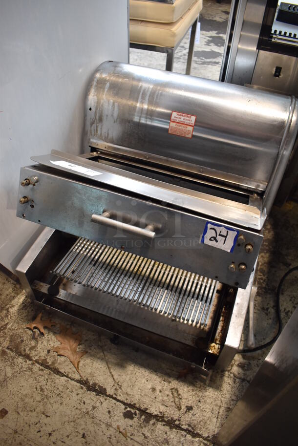 Berkel MB Stainless Steel Commercial Countertop Bread Loaf Slicer. 120 Volts, 1 Phase. 22x26x18. Tested and Working! - Image 3 of 6