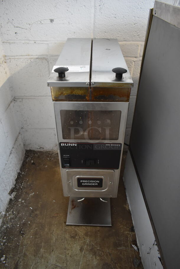 Bunn G9-2T HD Stainless Steel Commercial Countertop Coffee Bean Grinder. 120 Volts, 1 Phase. Tested and Working!