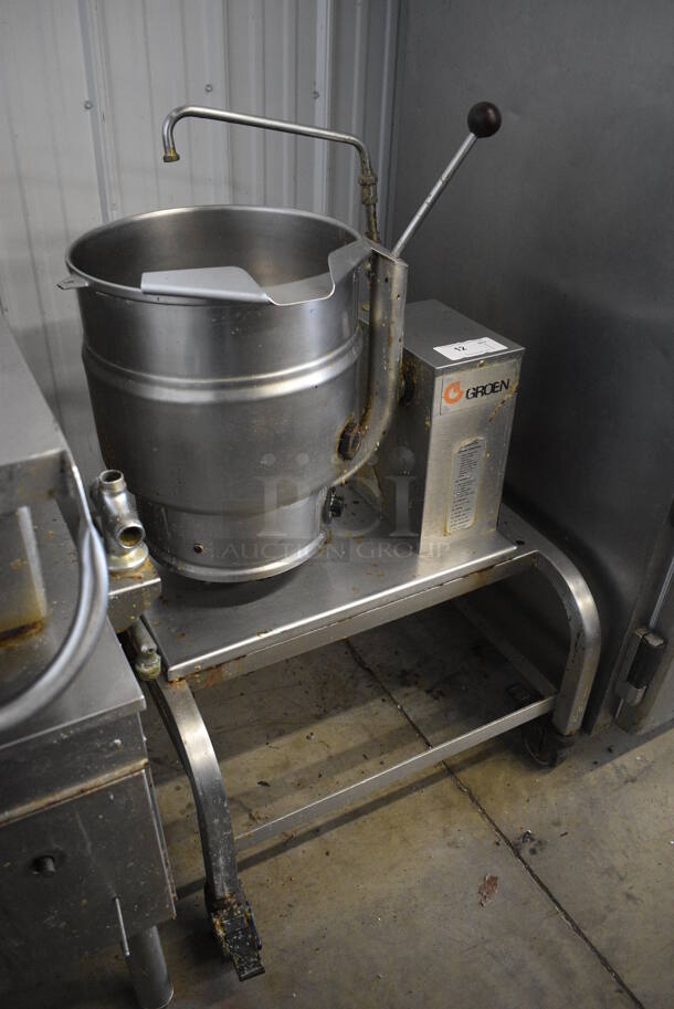 Groen Stainless Steel Commercial Floor Style Tilting Steam Kettle. 208 Volts, 1 Phase. 28x30x46 - Image 3 of 8