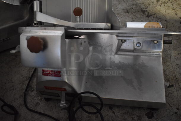 Fleetwood 312 Stainless Steel Commercial Countertop Meat Slicer w/ Blade Sharpener. 115 Volts, 1 Phase. 21x25x20. Tested and Working! - Image 7 of 9