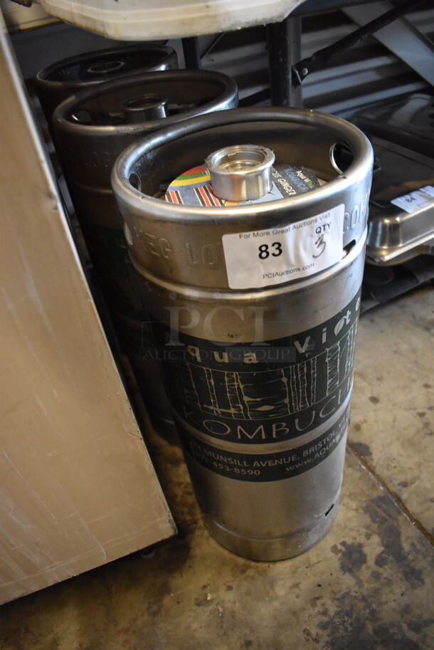 3 Metal Sixth Size Barrel Kegs. 9.5x9.5x23. 3 Times Your Bid! - Image 4 of 4