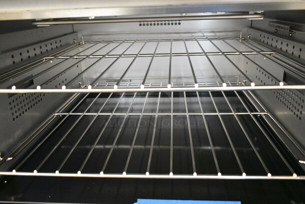 BRAND NEW SCRATCH AND DENT! 2024 Cooking Performance Group CPG 351ER60SD 60" 10-Burner Electric Range with 2 Standard Ovens, Over Shelf and Back Splash. 240 Volts, 1 Phase - Image 9 of 12