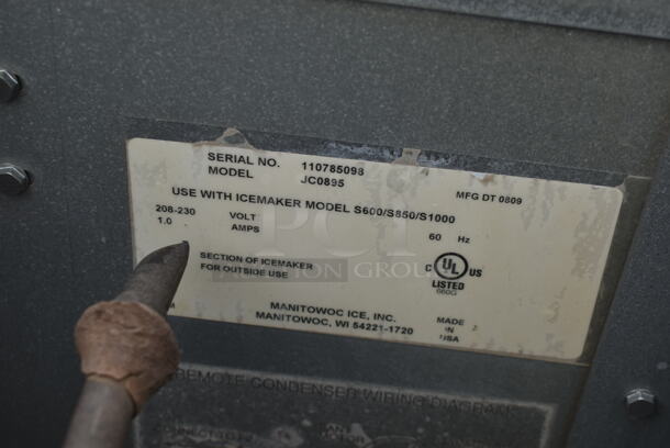 Manitowoc JC0895 Metal Commercial Remote Condenser for Ice Machine. 208-230 Volts, 1 Phase.  - Image 6 of 6
