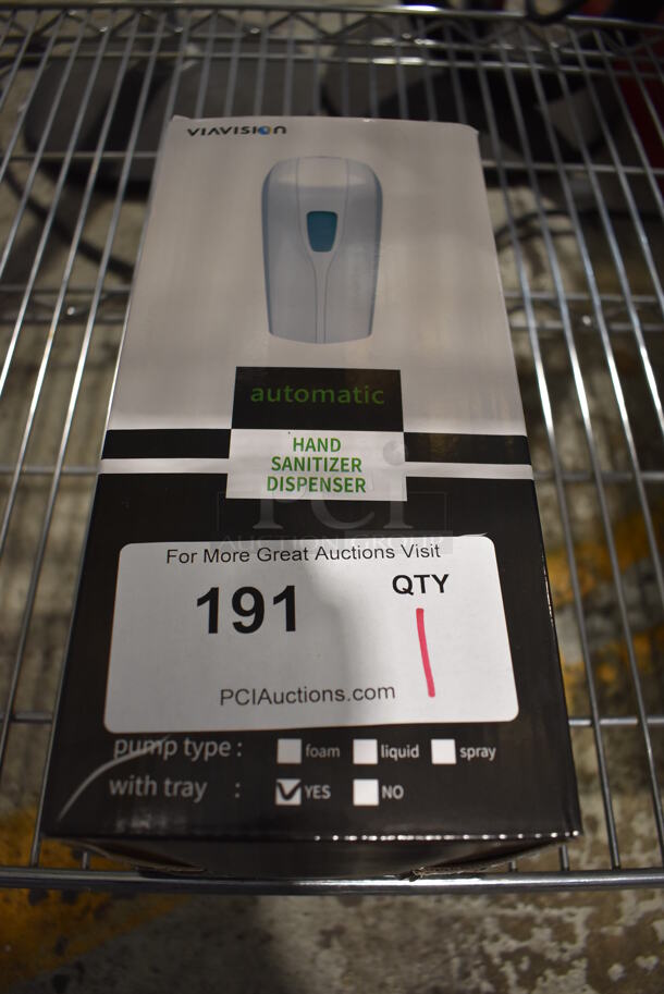 BRAND NEW IN BOX! Viavision Wall Mount Automatic Hand Sanitizer Dispenser.  - Image 4 of 4
