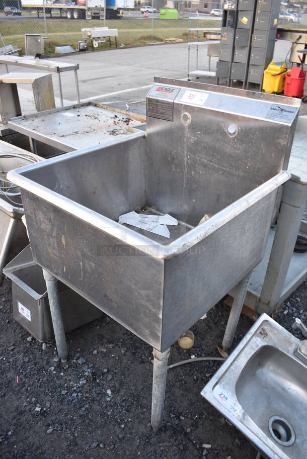 Eagle Stainless Steel Commercial Single Bay Sink. 28x28x44 - Image 2 of 5