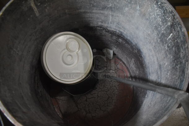 ALL ONE MONEY! Lot of Various Items Gray Barrel, Black Poly Trash Can and Metal Barrel of Various Parts. BUYER MUST REMOVE. - Image 5 of 6