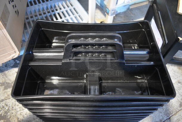 12 BRAND NEW! Winco Black Poly Caddies. 15x10.5x7. 12 Times Your Bid! - Image 3 of 3