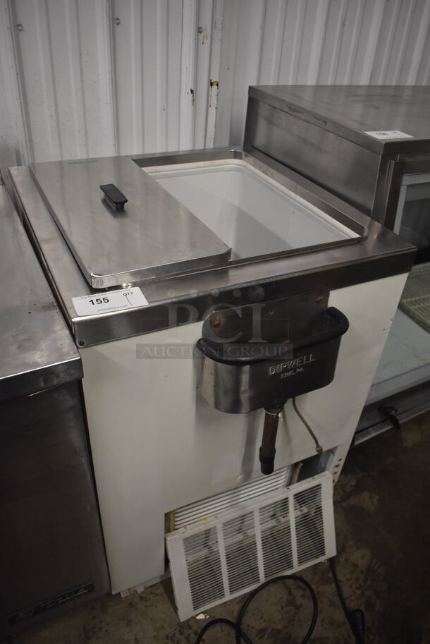 Metal Commercial Chest Freezer w/ Dipwell. 26x30x38. Tested and Working! - Image 6 of 6