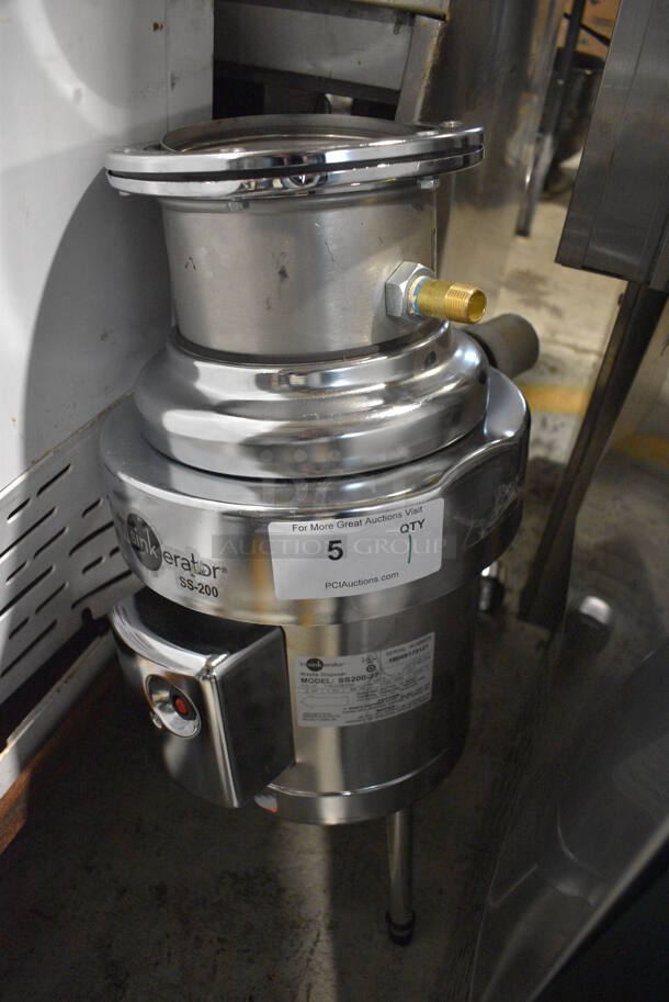 BRAND NEW SCRATCH AND DENT! Insinkerator Model SS200-27 Stainless Steel Commercial Garbage Waste Disposal. Goes Great w/ Lot # 197! 115/208/230 Volts, 1 Phase. 11x16x28 - Image 4 of 5