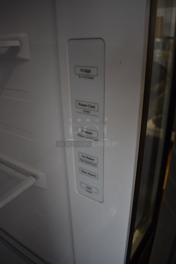 BRAND NEW SCRATCH AND DENT! Samsung Stainless Steel Reach In Cooler Freezer w/ Water Dispenser. 115 Volts, 1 Phase. 36x33x70. Tested and Working! - Image 6 of 7