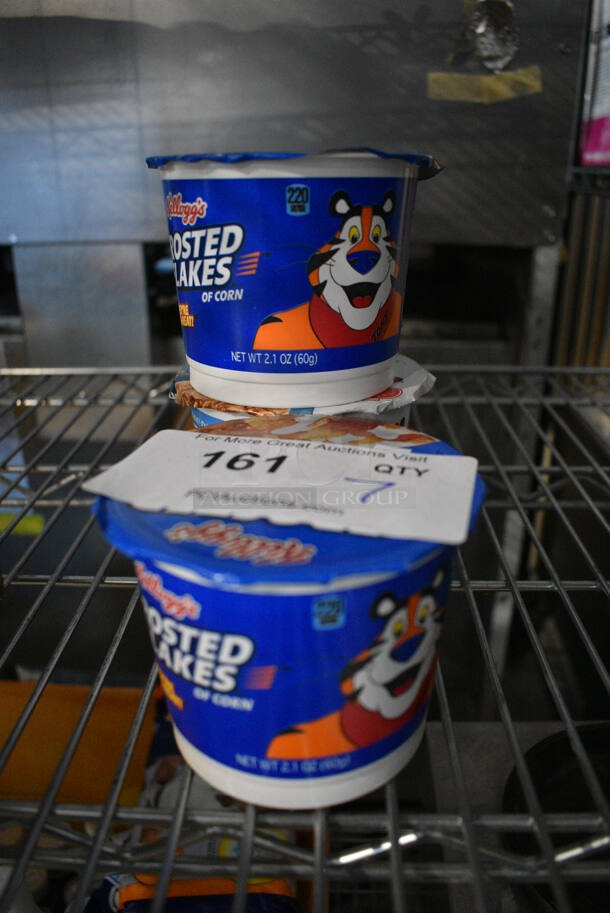 ALL ONE MONEY! Lot of 7 Frosted Flakes Cereal Containers! 4x4x3.5