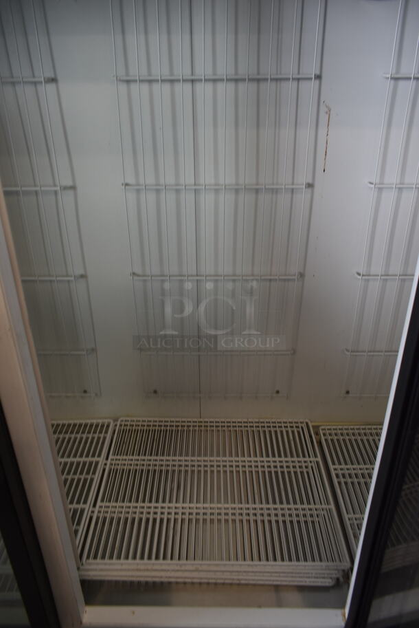 Master-Bilt MBGFP74-HG Metal Commercial 3 Door Reach In Freezer Merchandiser w/ Poly Coated Racks. 115/208-230 Volts, 1 Phase. Tested and Working! - Image 9 of 12