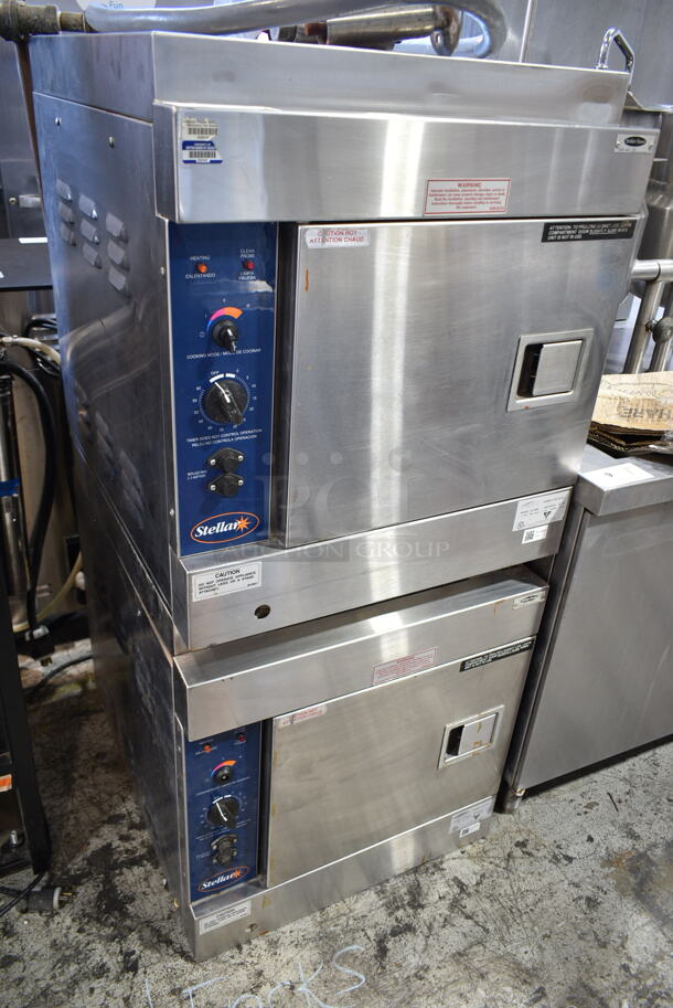 2 Stellar Altair Stainless Steel Commercial Electric Powered Single Deck Steam Cabinet. 480 Volts, 3 Phase. 2 Times Your Bid!  - Image 4 of 9