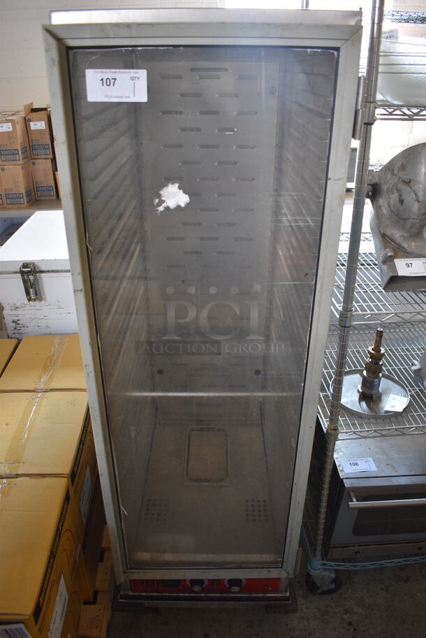 Avantco Metal Commercial Single Door Reach In Warming Cabinet on Commercial Casters. 21x33x67. Cannot Test - Unit Was Previously Hardwired - Image 1 of 5