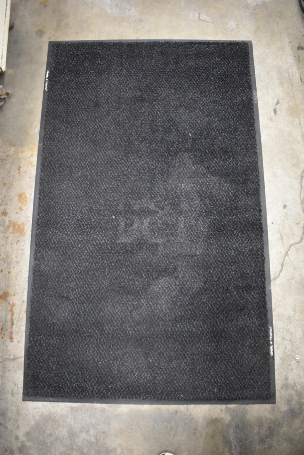 Black Floor Rug. 55x34