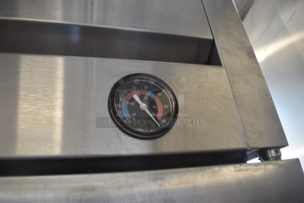 2013 True T-23F 1 Door Stainless Steel Reach in Freezer w/ Poly Coated Racks on Commercial Casters. 115 Volt, 1 Phase. Tested and Working! - Image 3 of 8