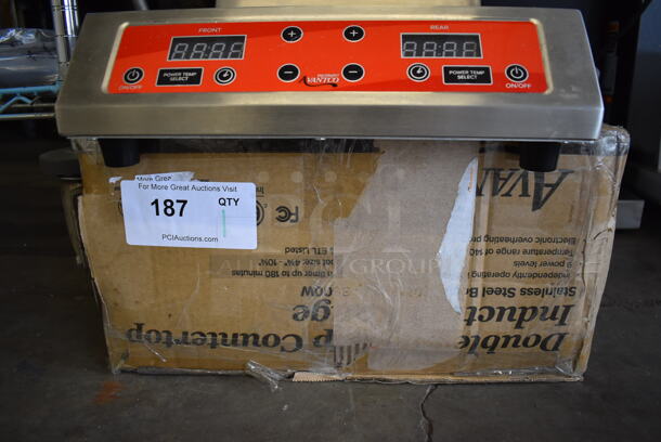 BRAND NEW IN BOX! Avantco DIC7003 Stainless Steel Commercial Countertop Step-Up 2 Burner Induction Range. 208-240 Volts, 1 Phase. 13.5x30x6. Tested and Working! - Image 7 of 7