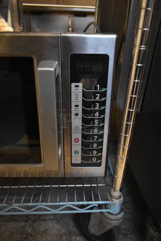 2021 Amana RCS10TS Stainless Steel Commercial Countertop Microwave Oven. 120 Volts, 1 Phase.  - Image 2 of 4