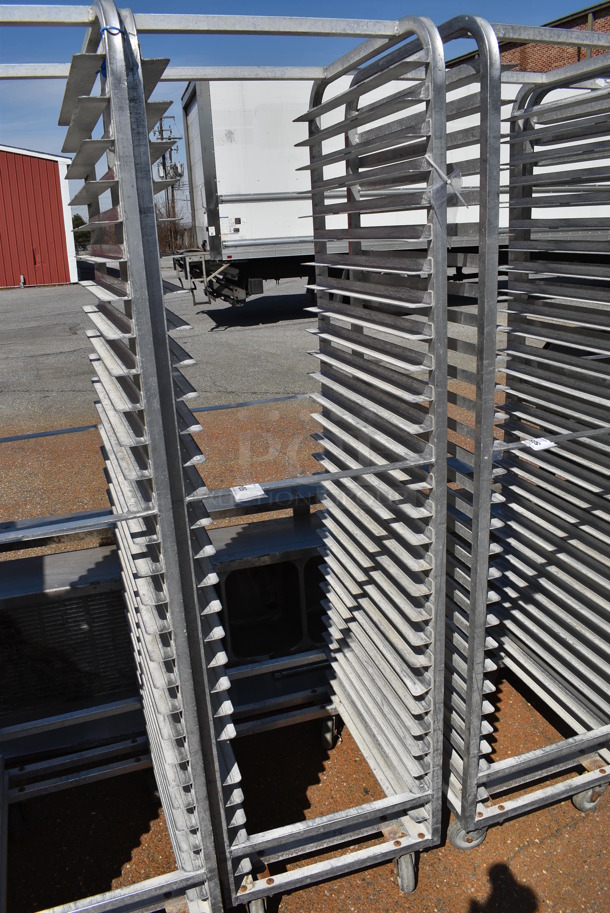 Metal Commercial Pan Transport Rack on Commercial Casters. 20.5x26x74 - Image 2 of 3