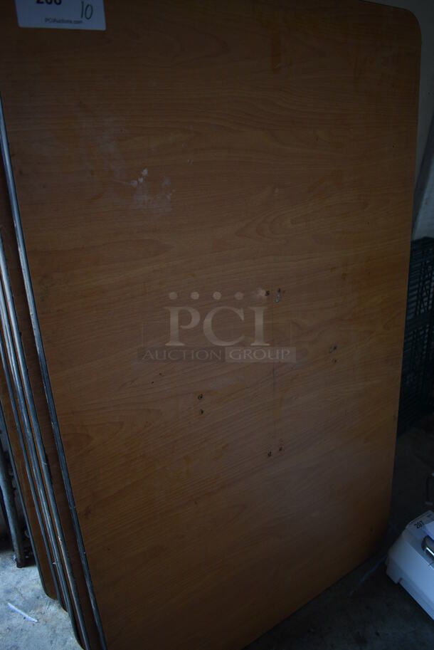 10 Wood Pattern Tabletops. 48x30x1. 10 Times Your Bid!  - Image 4 of 4