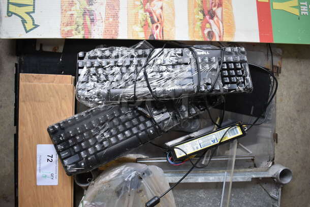 ALL ONE MONEY! Lot of Various Items Including Lid for Beverage Machine, Keyboards, Metal Panels - Image 5 of 6