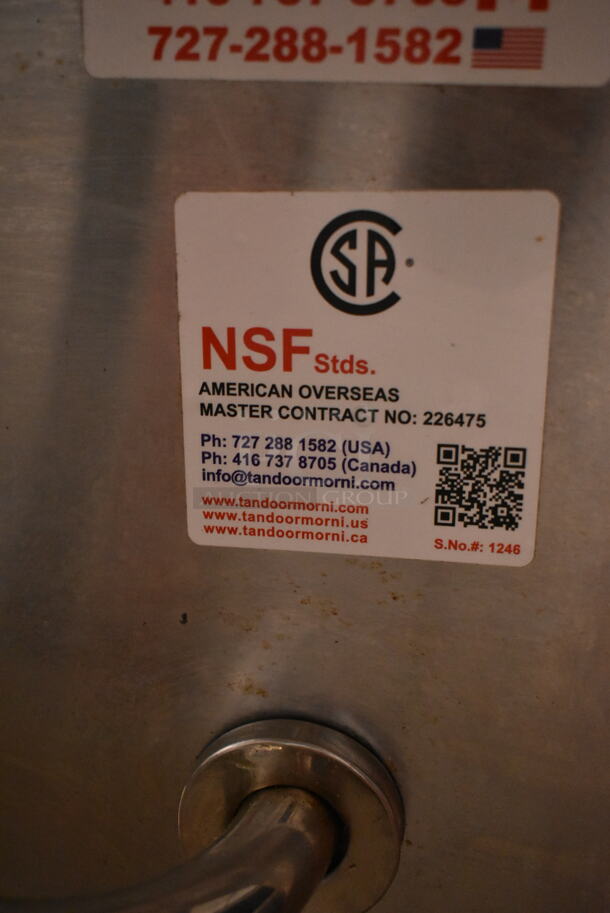 Stainless Steel Commercial Tandoor Tandoori Oven on Commercial Casters.  - Image 7 of 8