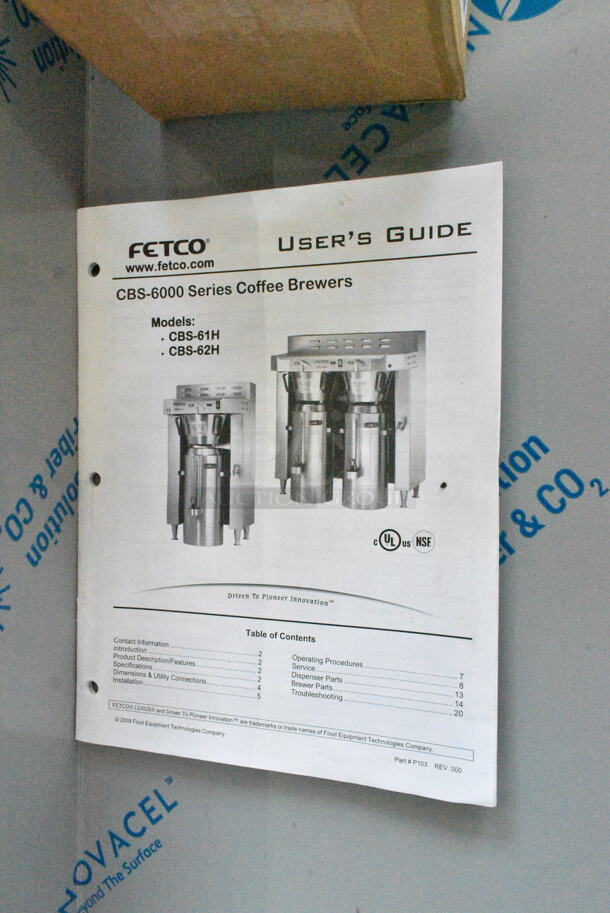 BRAND NEW SCRATCH AND DENT! Fetco CBS-62H C62046 Stainless Steel Twin Automatic Coffee Brewer w/ Hot Water Dispenser and 2 Metal Brew Baskets. No Satellite Server. 120/208-240 Volts, 1 Phase. - Image 5 of 12