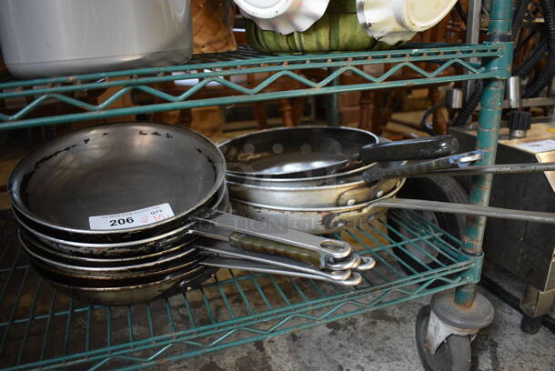 ALL ONE MONEY! Lot of 10 Various Metal Skillets. Includes 18x10.5x2 - Image 4 of 4