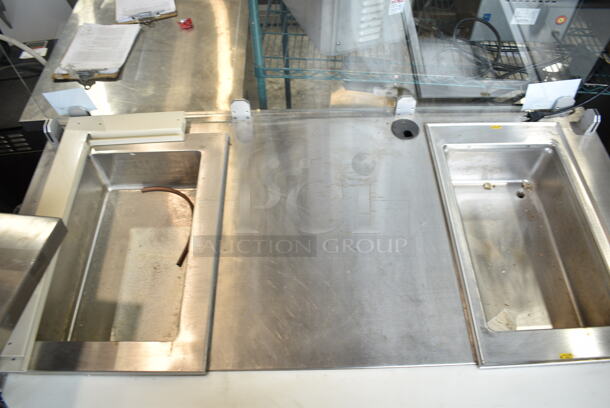 Amtekco C/C ACN605 2A Stainless Steel Commercial 3 Well Buffet Table w/ Lower Refrigerated Door on Commercial Casters. 120 Volts, 1 Phase. Cannot Test Due To Plug Style - Image 2 of 6