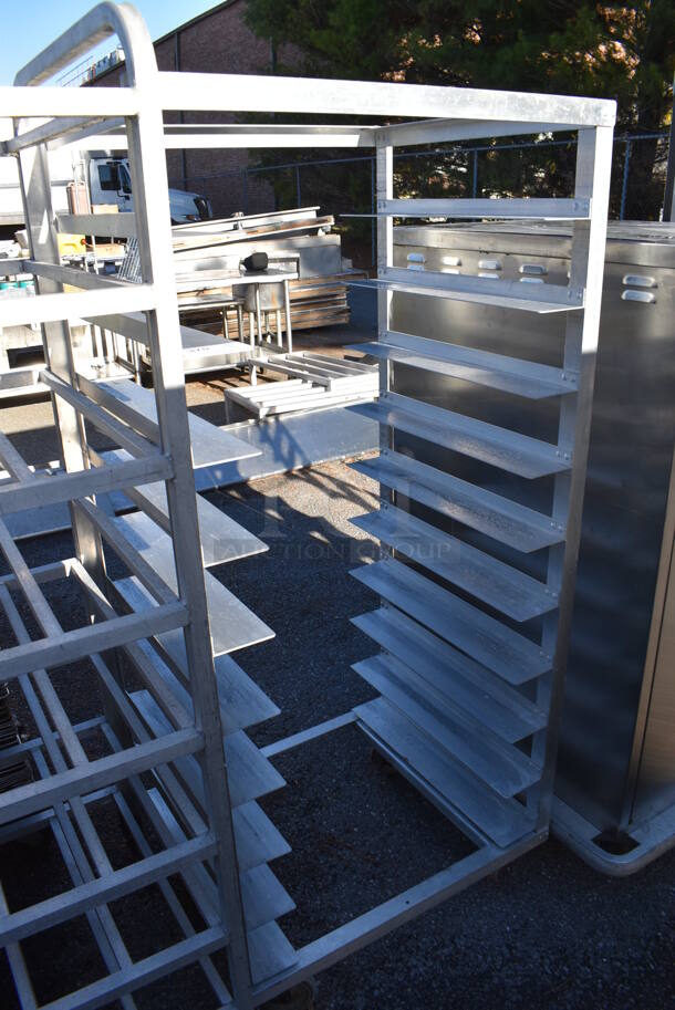 Metal Commercial Pan Transport Rack on Commercial Casters. 31.5x24x64 - Image 2 of 4