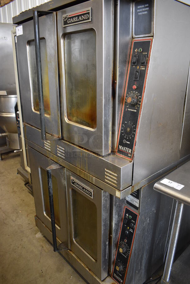 2 Garland Master 200 Stainless Steel Commercial Natural Gas Powered Full Size Convection Oven w/ View Through Doors, Metal Oven Racks and Thermostatic Controls on Commercial Casters. 38x37x68. 2 Times Your Bid! - Image 2 of 7