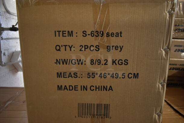 16 BRAND NEW SCRATCH AND DENT! Lancaster Table & Seating S-639 Gray Stools. 16 Times Your Bid! - Image 3 of 5
