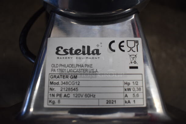 BRAND NEW IN BOX! Estella 348CG12 Stainless Steel Commercial Countertop Grater. 120 Volts, 1 Phase. 11x7x11. Tested and Working! - Image 4 of 5